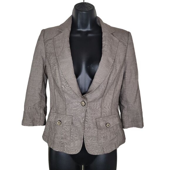 Whbm Women's button blazer jacket size 0 - Picture 1 of 8